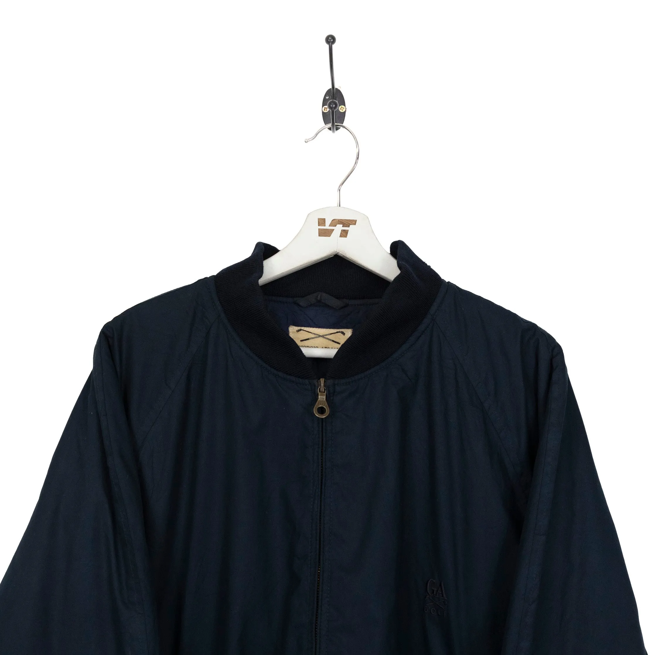 1980s Giorgio Armani Black Bomber Jacket