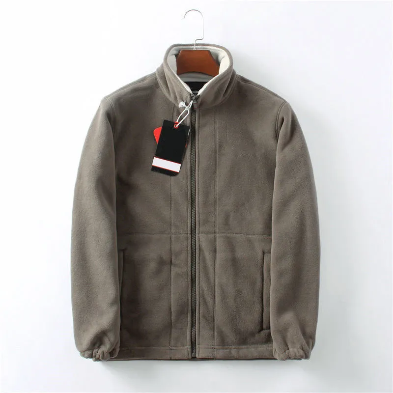 2024NEW Mens Double-Layer Fleece Hooded Jacket