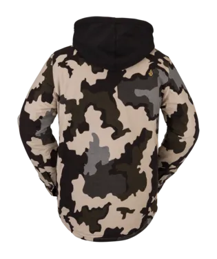 21/22 Volcom Mens Field Insulated Flannel Jacket Drill Khaki