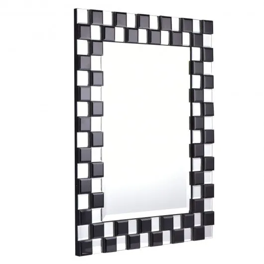 23.5" x 31.5" Rectangular Wall-Mounted Wooden Frame Bathroom Mirror