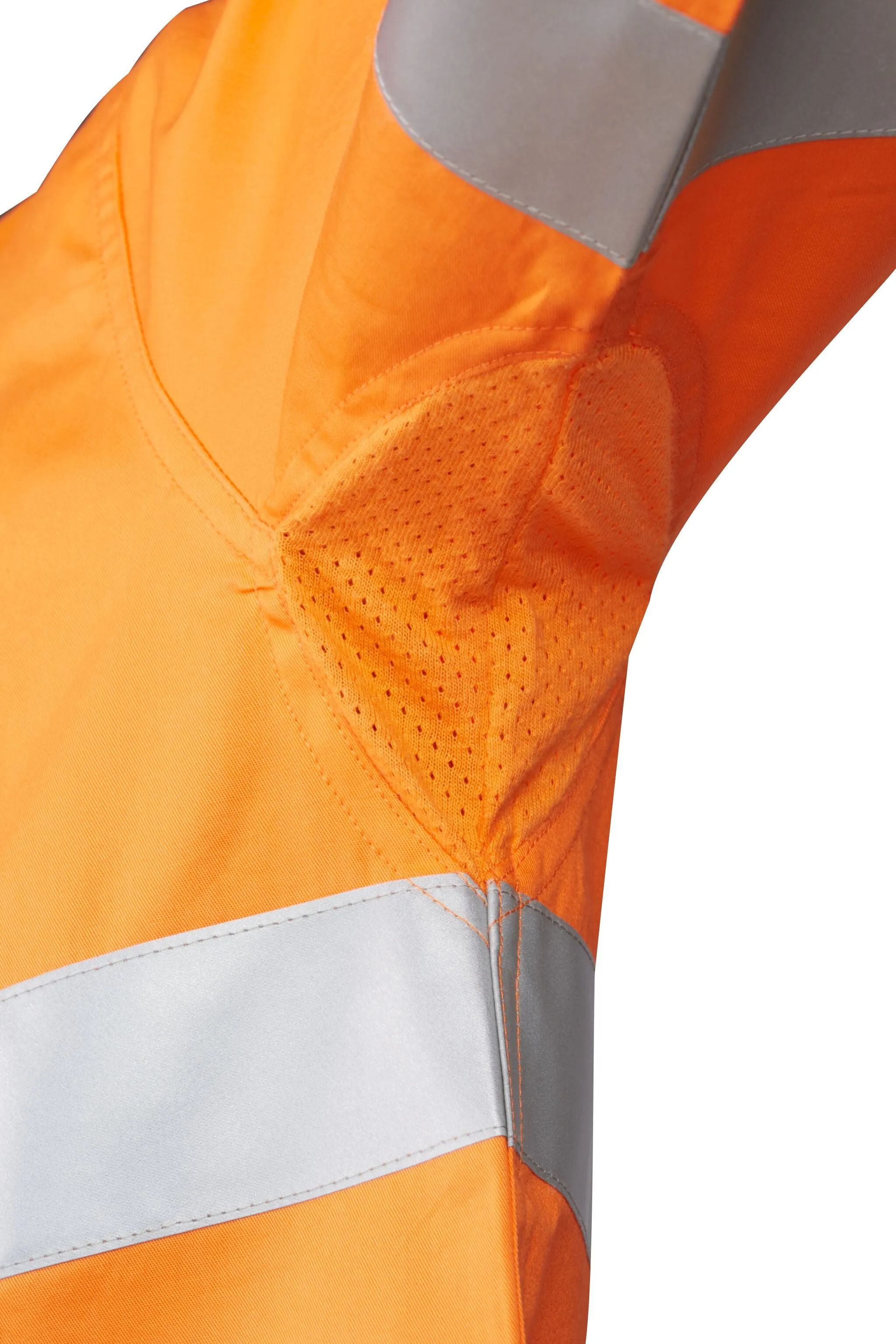 7WM419 SHIRT L/SLEEVE MASTER  HI VIS D/N 3M TAPED 155GSM COTTON DRILL