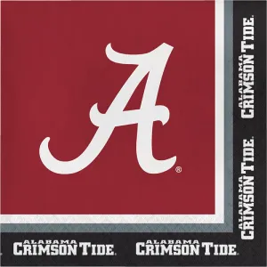 Alabama Crimson Tide Napkins (20/Pkg)