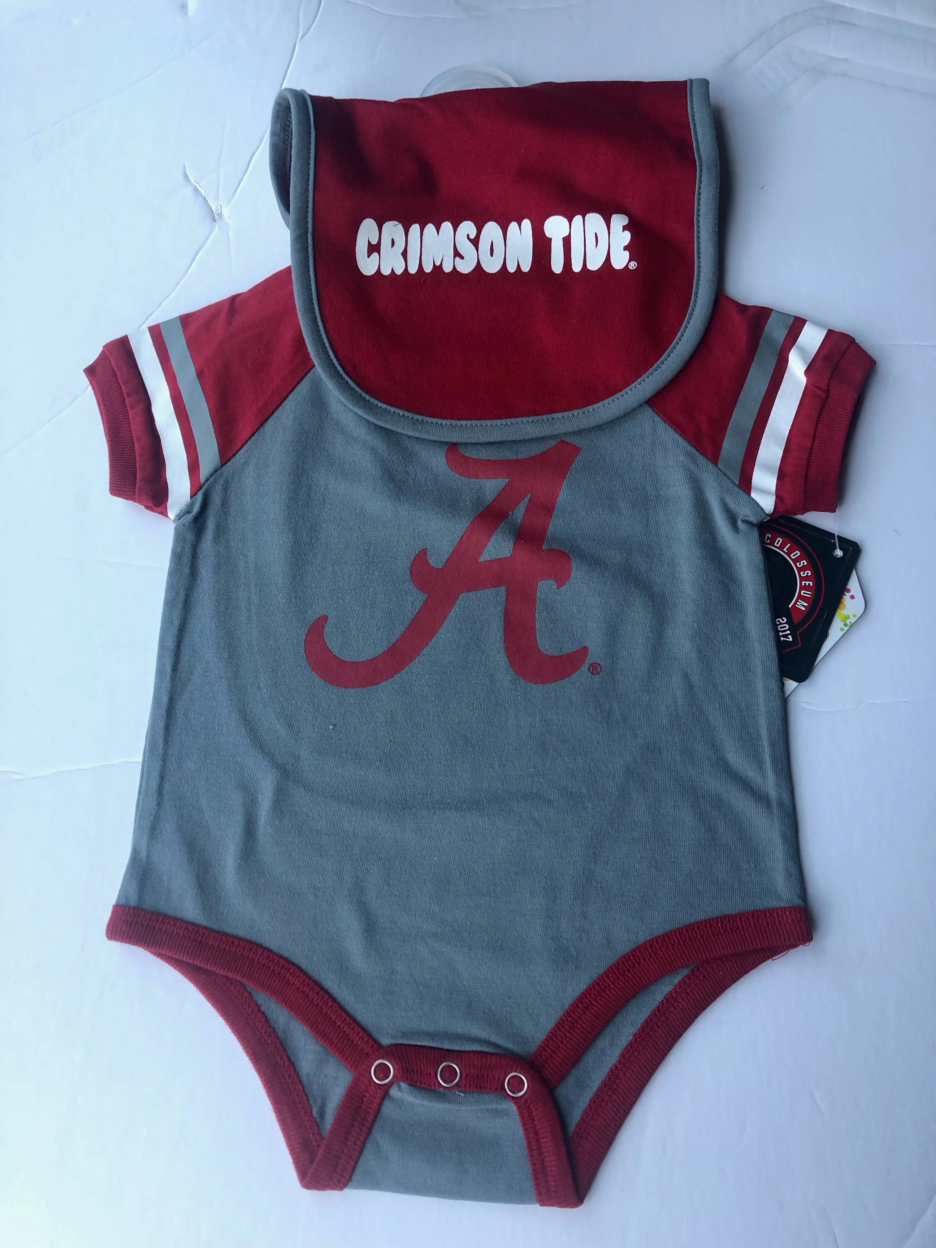 Alabama Crimson Tide Onesie With Bib