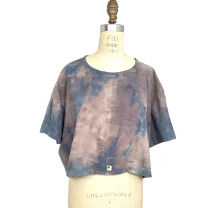 Allyn Boxy Tee in Purple Flannel | Pattern A