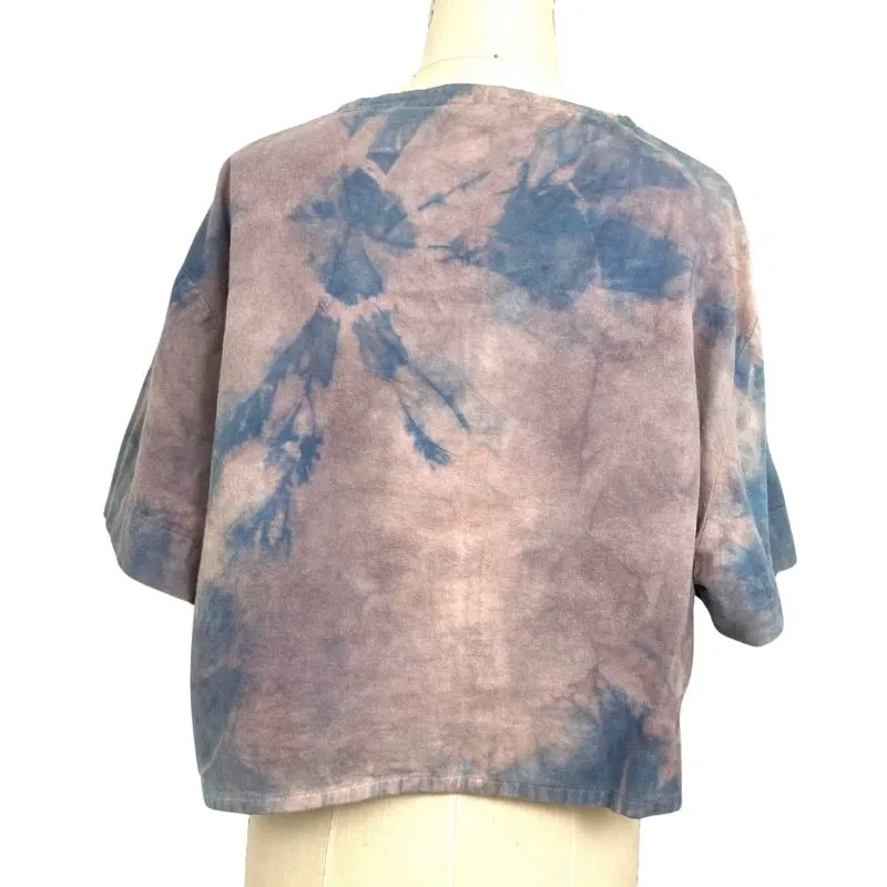 Allyn Boxy Tee in Purple Flannel | Pattern A