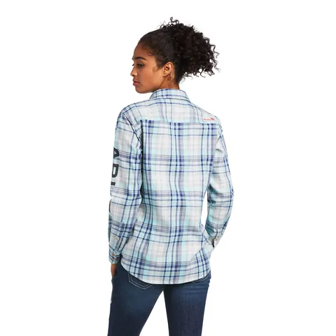 Ariat FR FR Sabine Aqua Sky Work Shirt 10039657