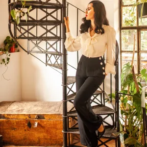 Audrey Trousers in Liquorice Black