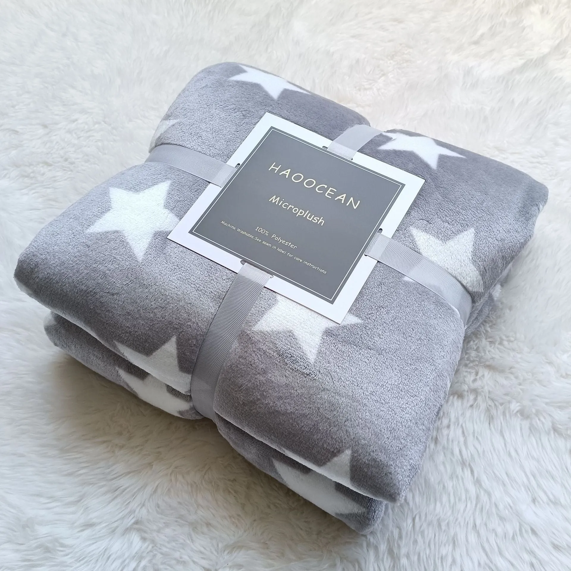Blanket Nap Comforter Coral Velvet - Grey Star