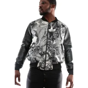 Bomber Jacket with Historical image imprint