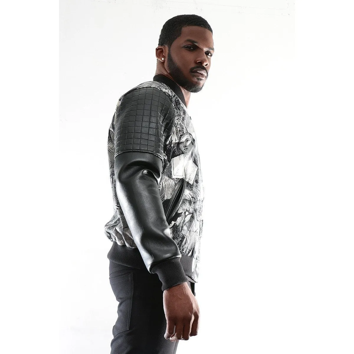 Bomber Jacket with Historical image imprint