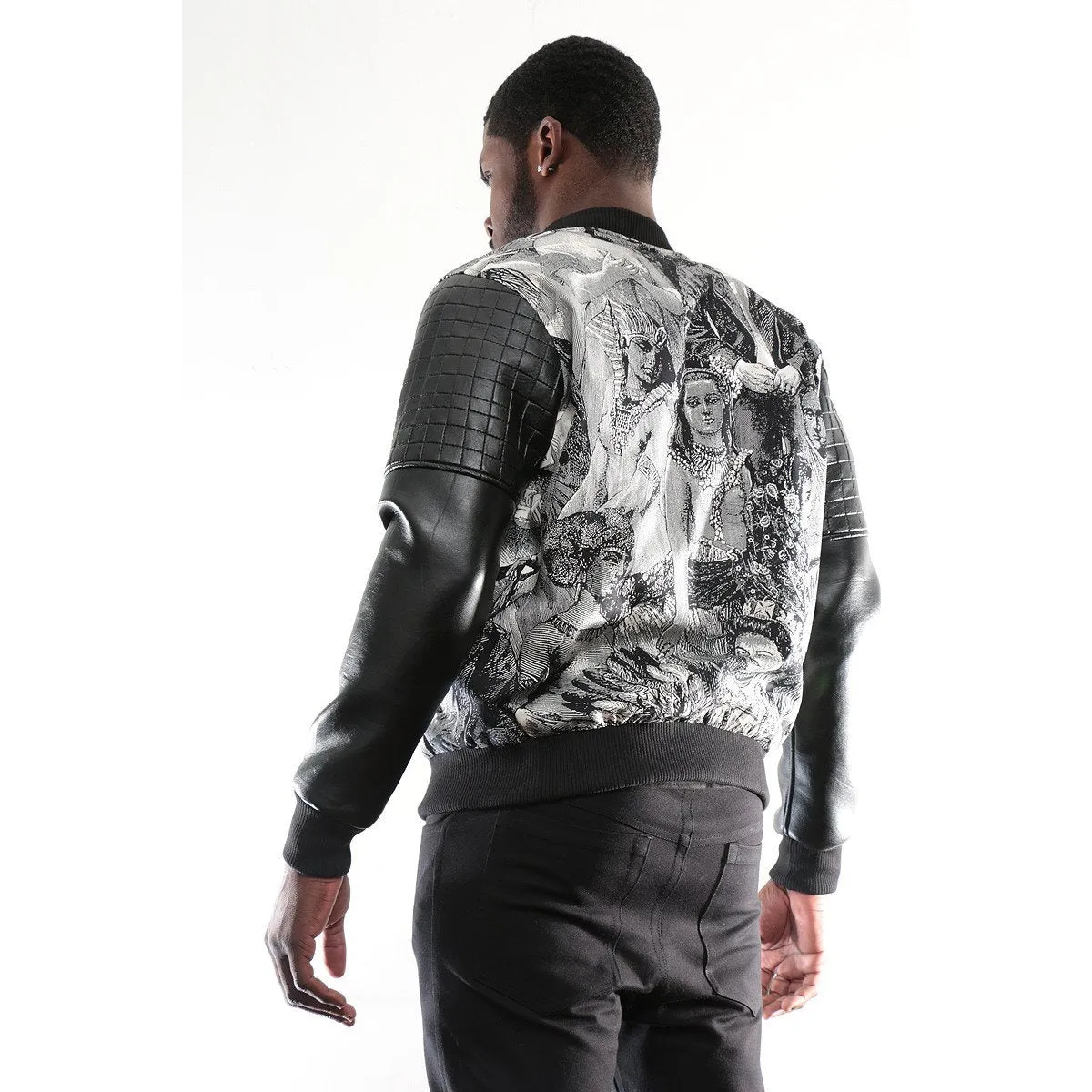Bomber Jacket with Historical image imprint