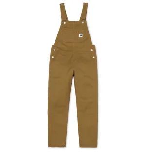 Carhartt WIP Women's W' Bib Overalls – Hamilton Brown (Rinsed)