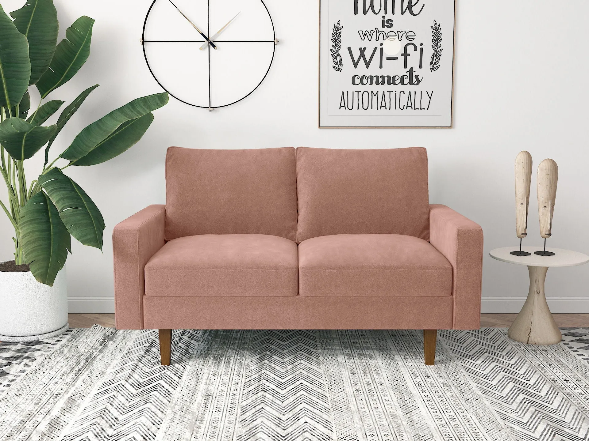 Comfortable Loveseat With Durable Construction by Couch.com