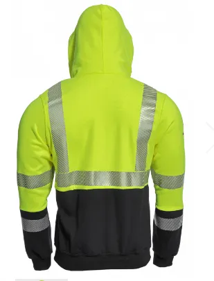 Drifire National Safety Apparel SWSHEHZC3 Drifire FR Hybrid Deluxe Zip Front Sweatshirt Type R Class 3