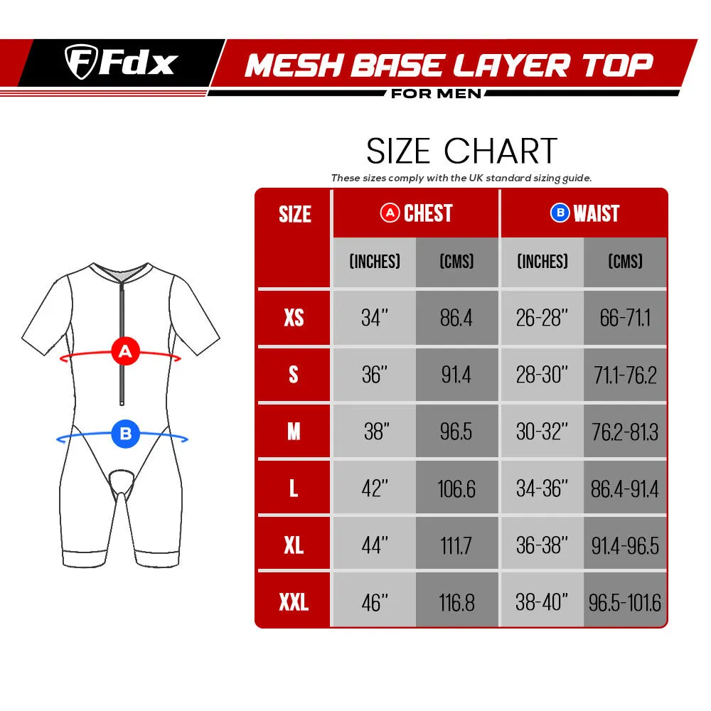 Fdx Splinter Blue Men's & Boy's Padded Triathlon / Skin Suit