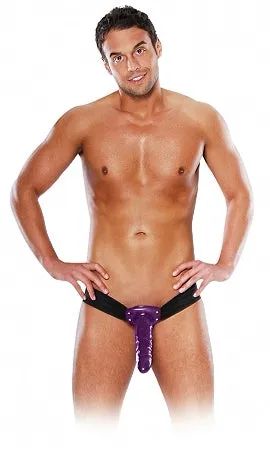 Fetish Fantasy 10in Purple Passion Hollow Strap On