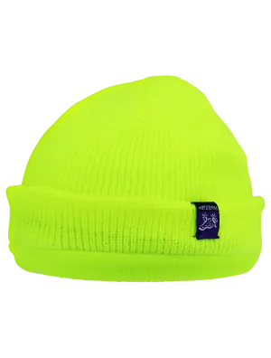 FrogWear® HV Dual-Layer Low-Temperature Beanie Hat with Dual Reflective Stripes - GLO-H6