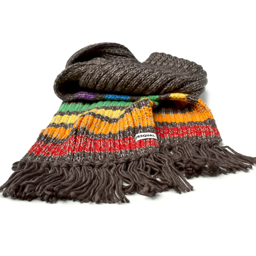 Gay Pride Rainbow Luxury Jumbo Reflective Scarf - Graphite