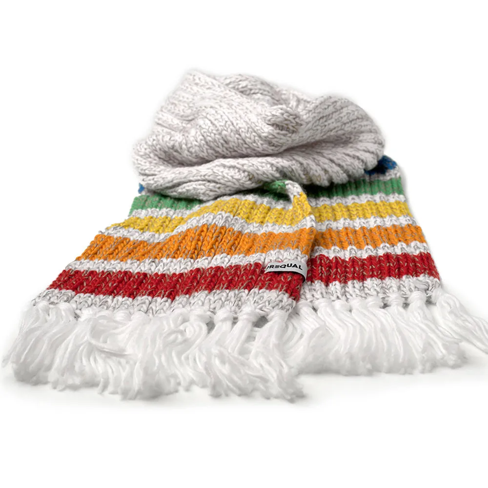 Gay Pride Rainbow Luxury Jumbo Reflective Scarf - White