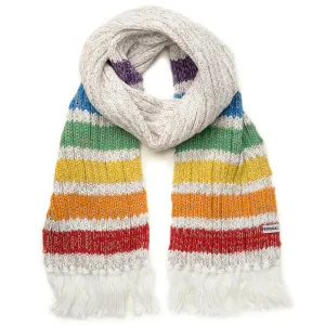 Gay Pride Rainbow Luxury Jumbo Reflective Scarf - White