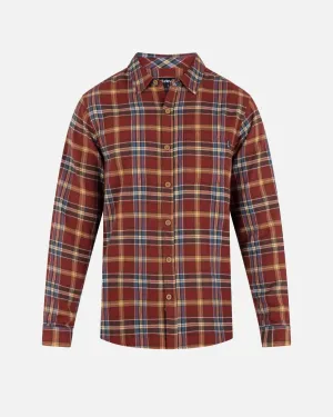 Hurley Mens Portland Organic Flannel Cherokee LS Shirt