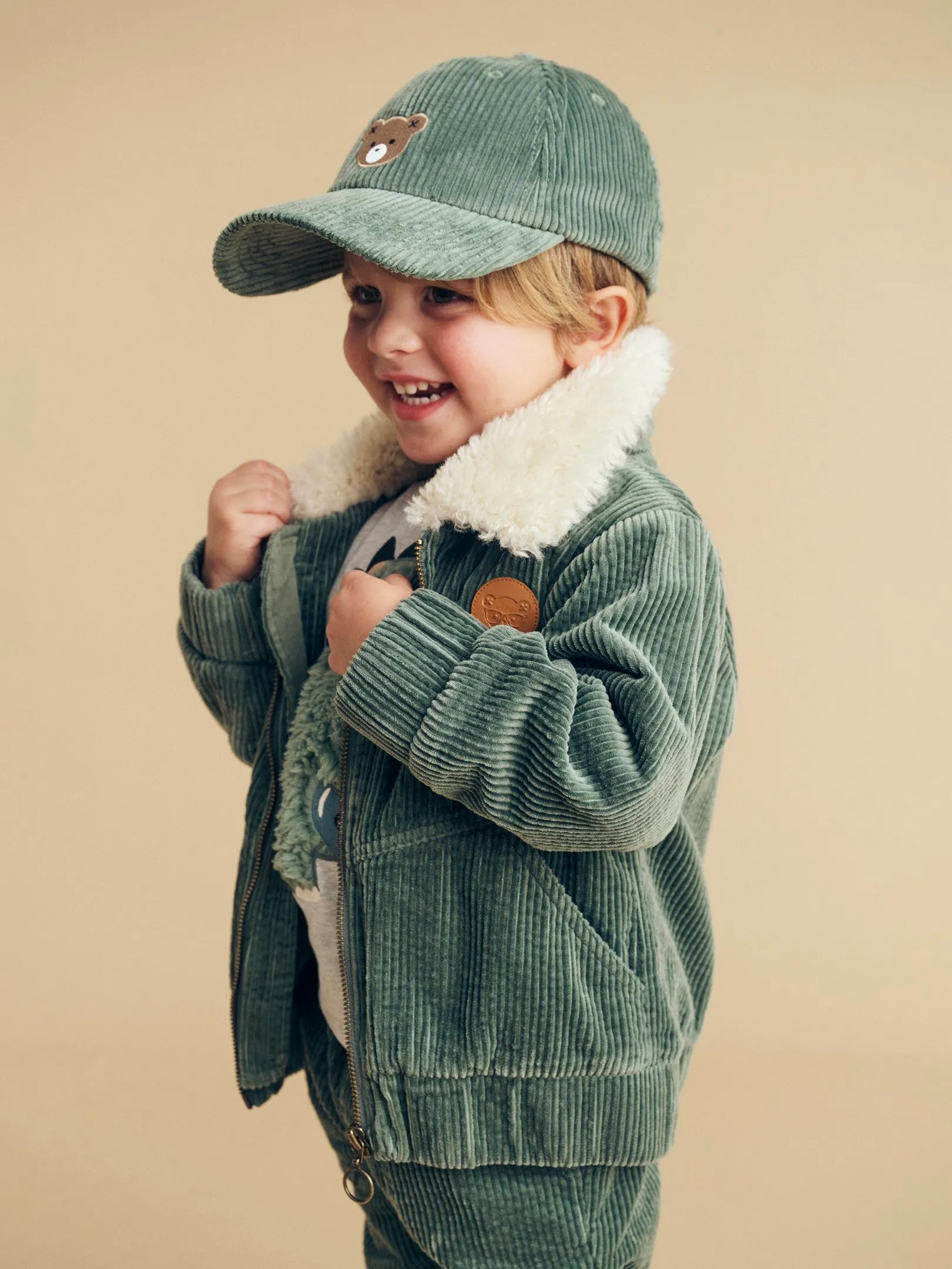 Huxbaby 80's Cord Jacket - Light Spruce
