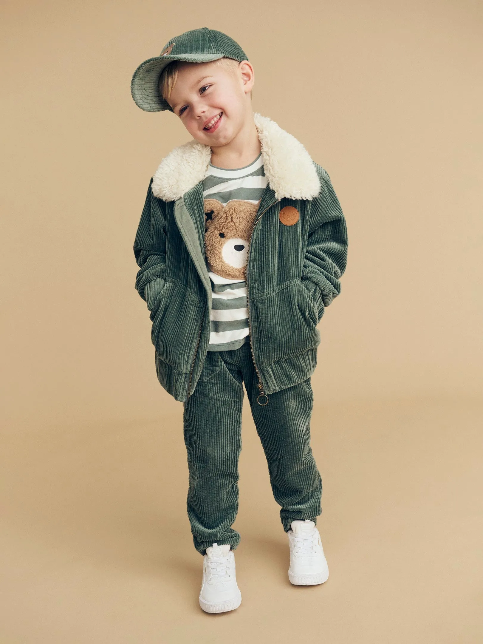 Huxbaby 80's Cord Jacket - Light Spruce