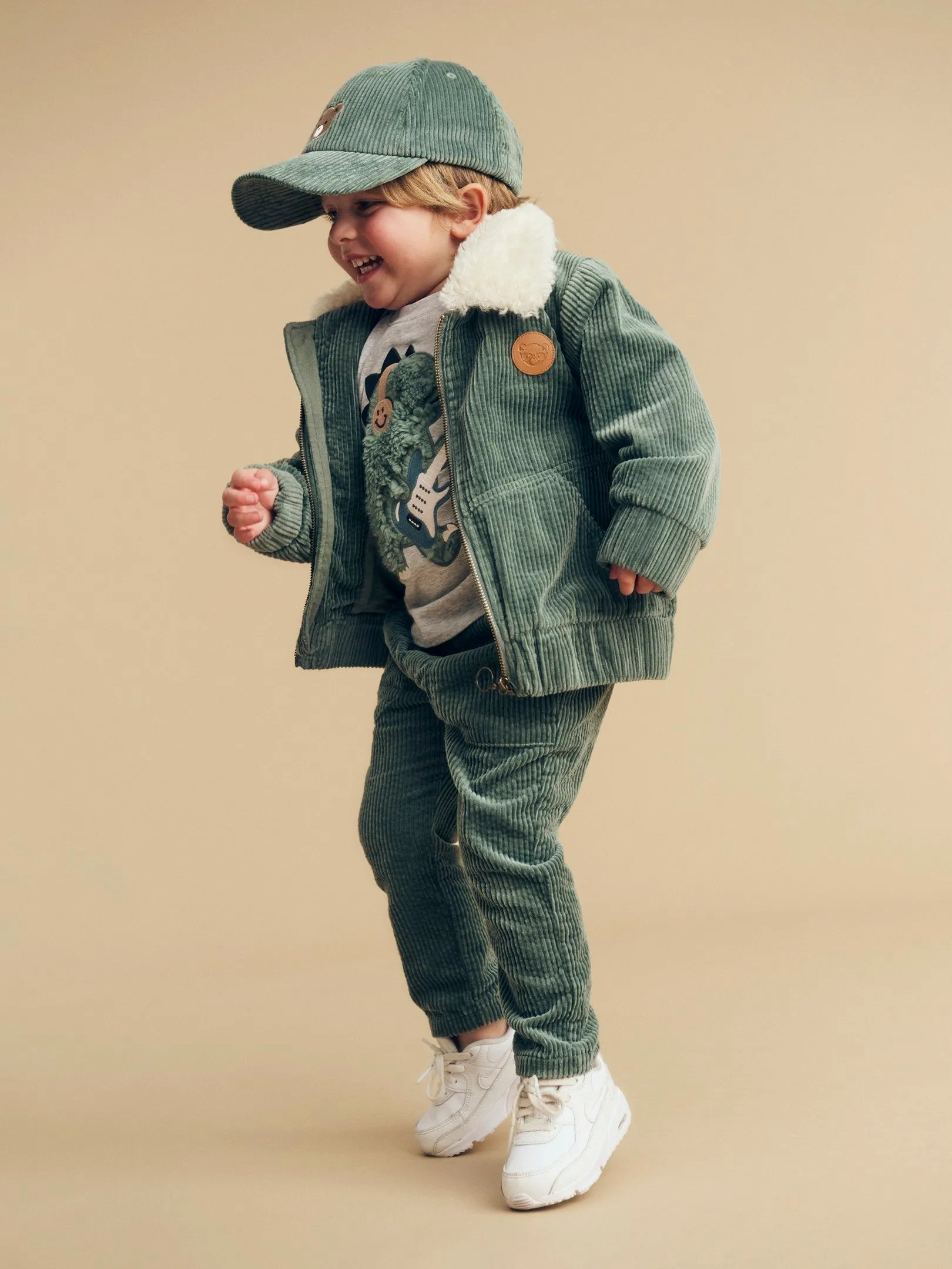 Huxbaby 80's Cord Jacket - Light Spruce
