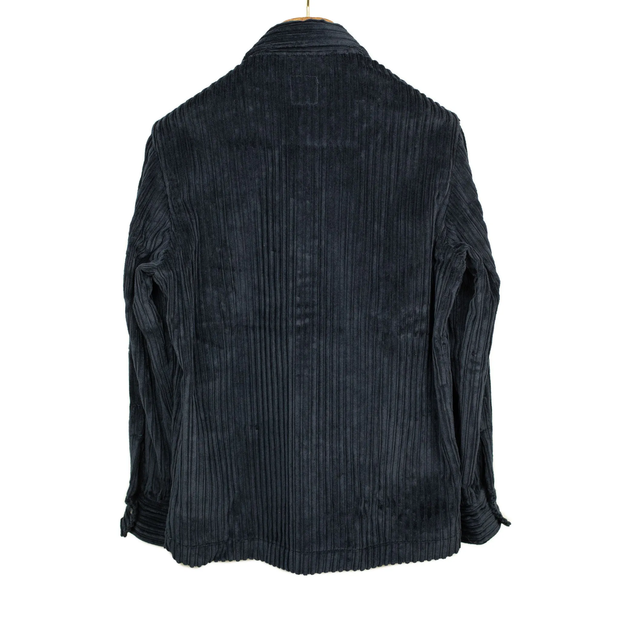 Lavoro chore jacket in navy cotton cashmere wide-wale corduroy