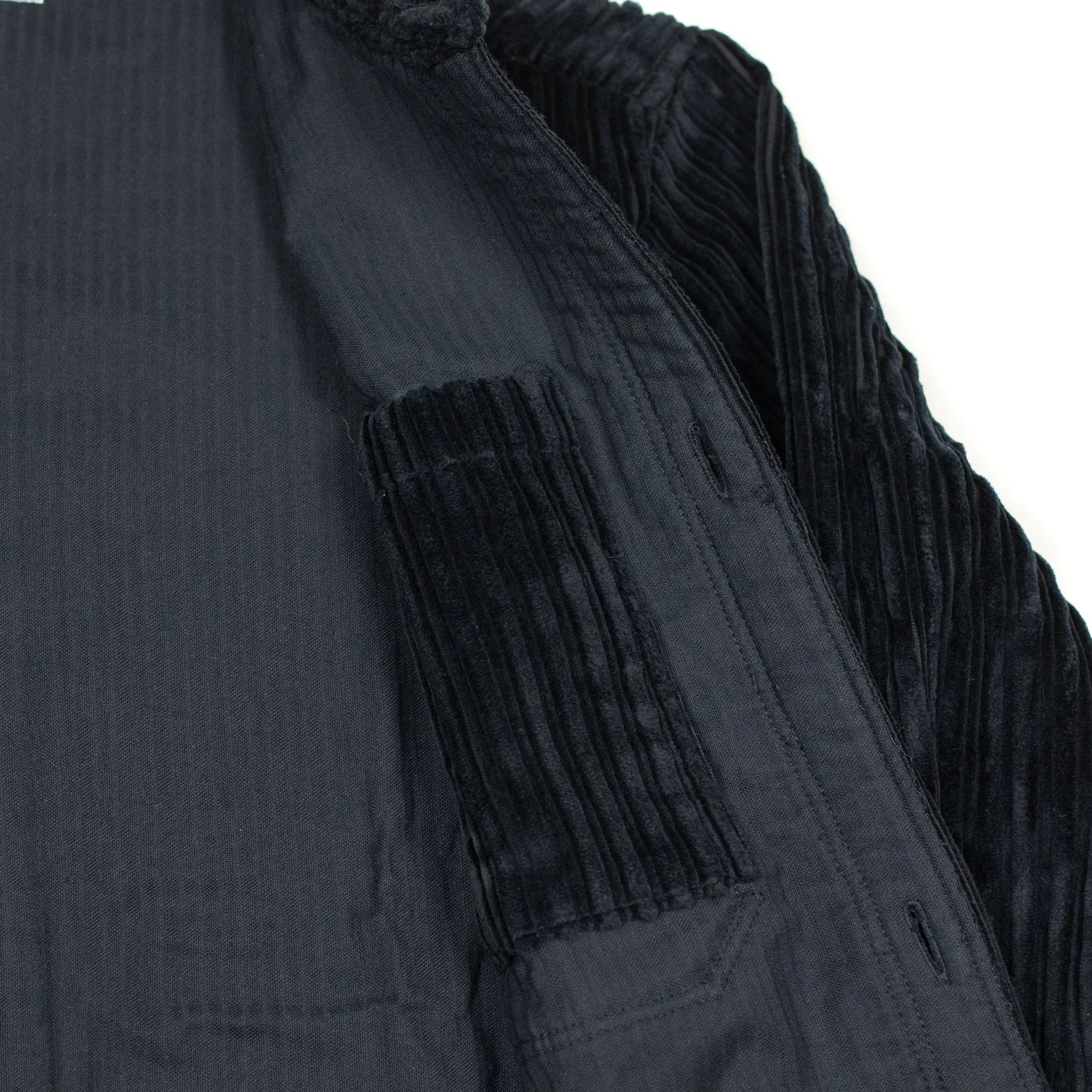 Lavoro chore jacket in navy cotton cashmere wide-wale corduroy