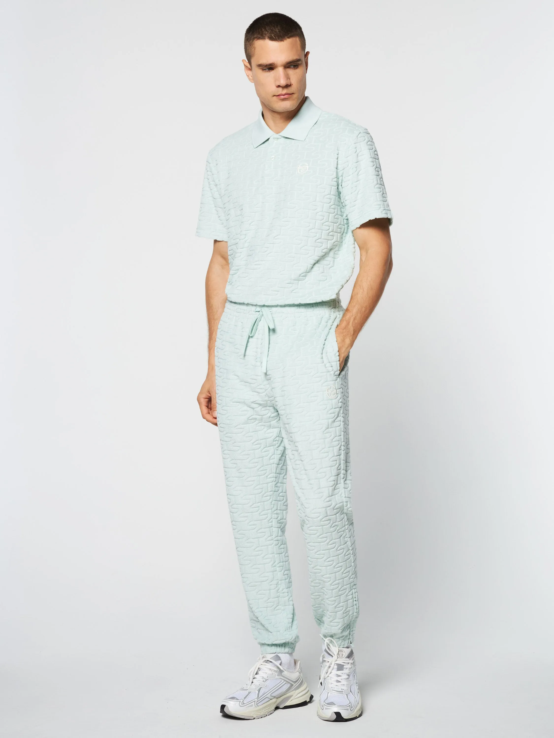 Livata Monogram Track Pant- Surf Spray