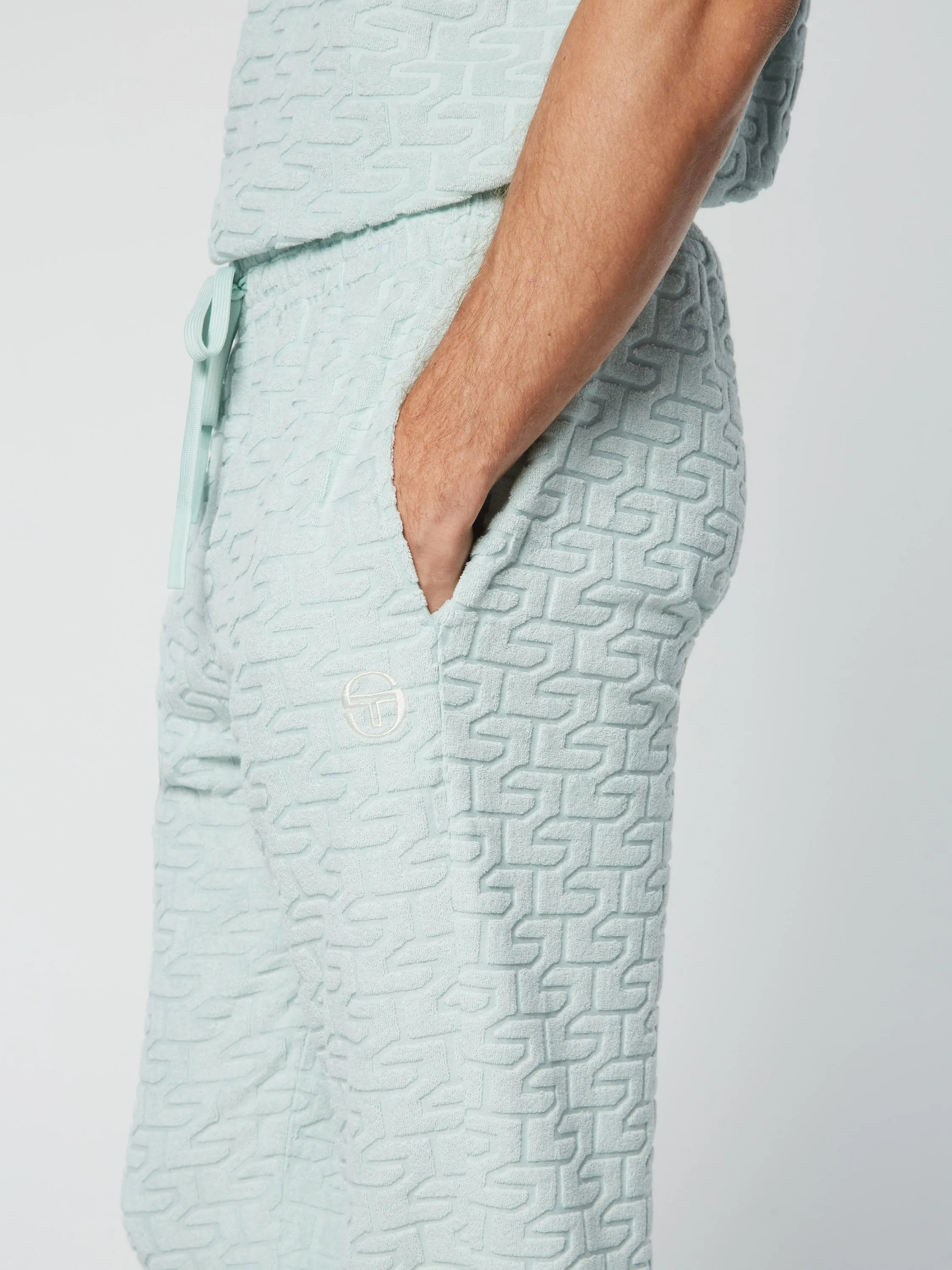 Livata Monogram Track Pant- Surf Spray