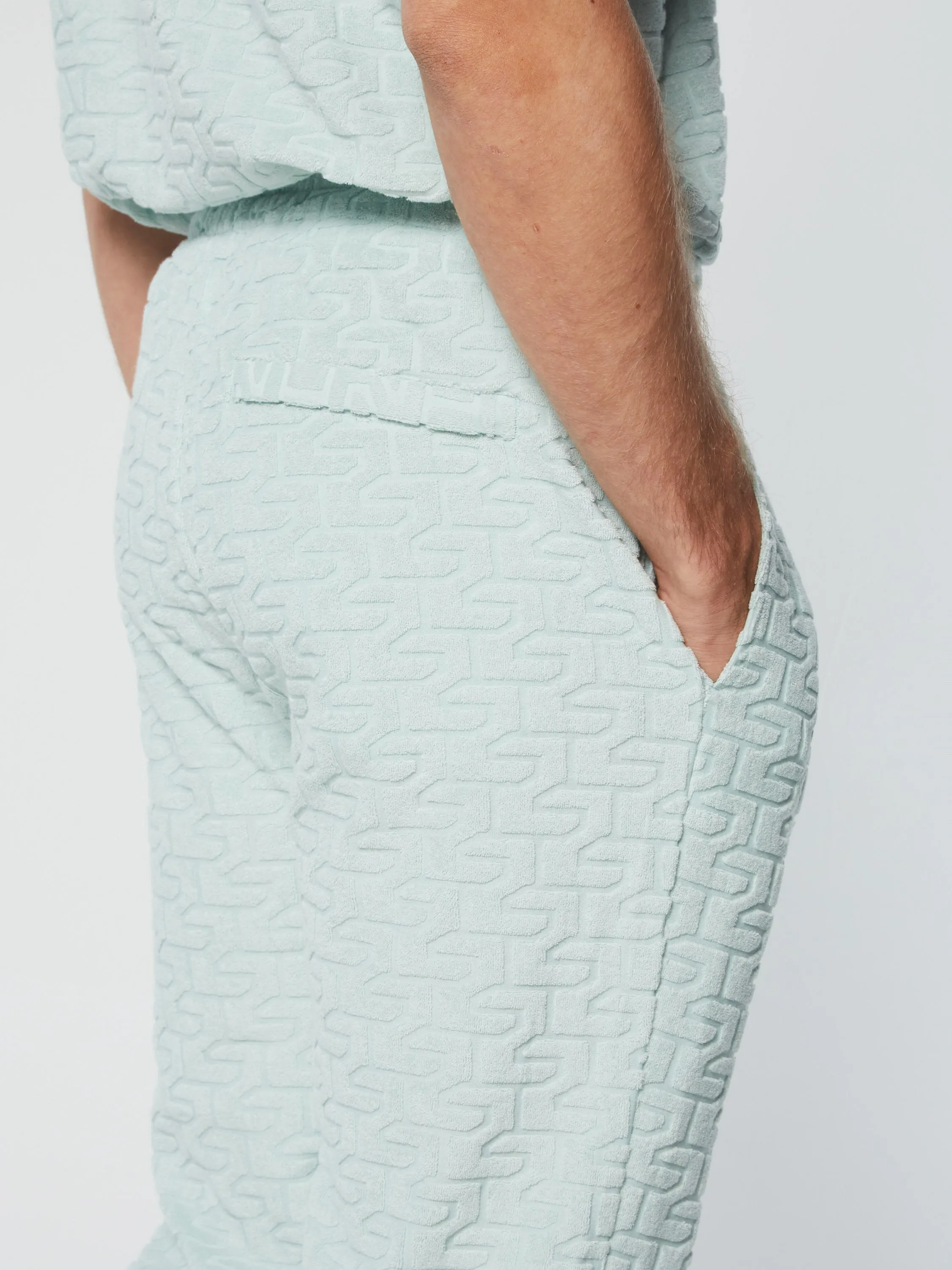 Livata Monogram Track Pant- Surf Spray