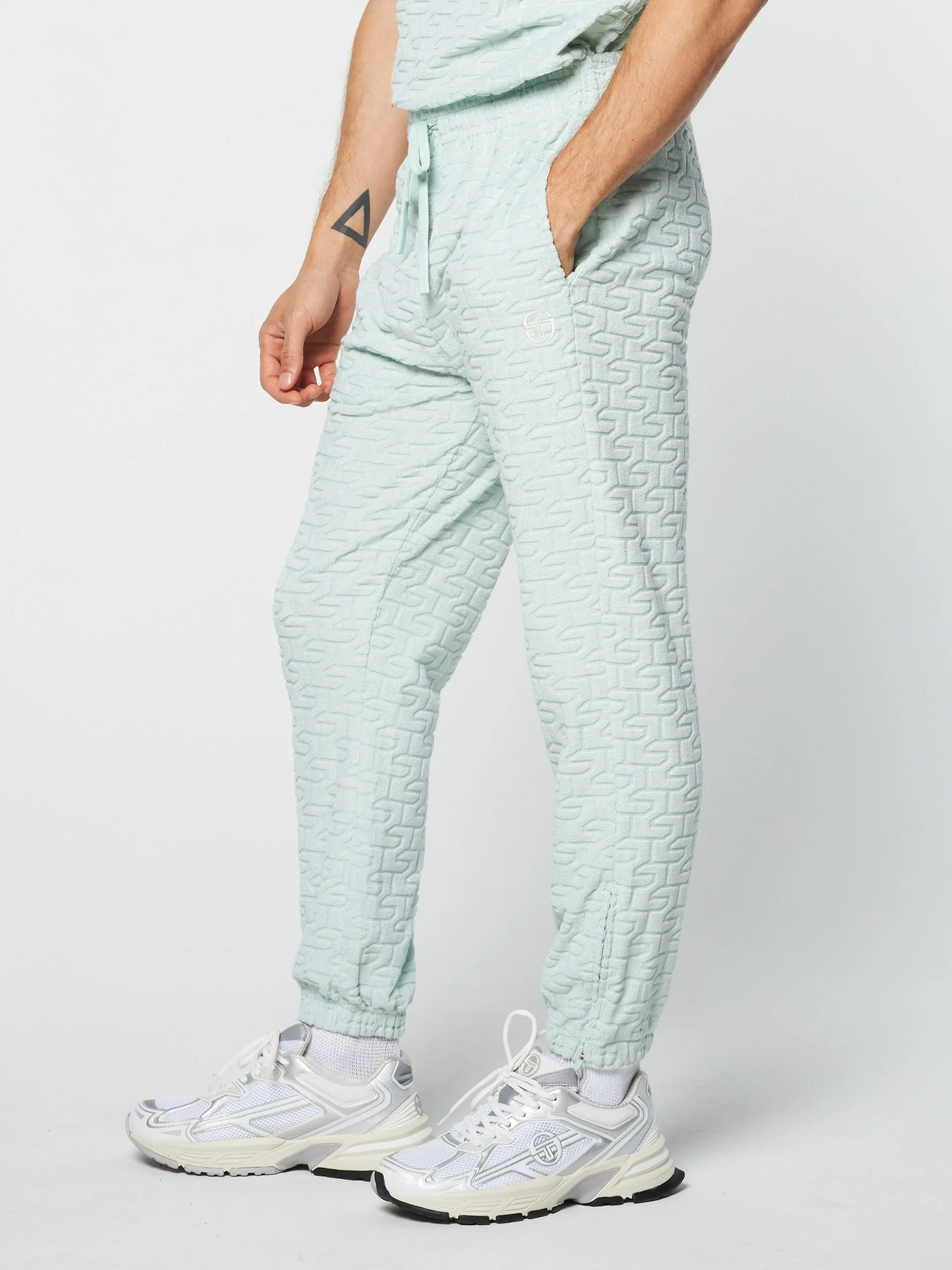 Livata Monogram Track Pant- Surf Spray