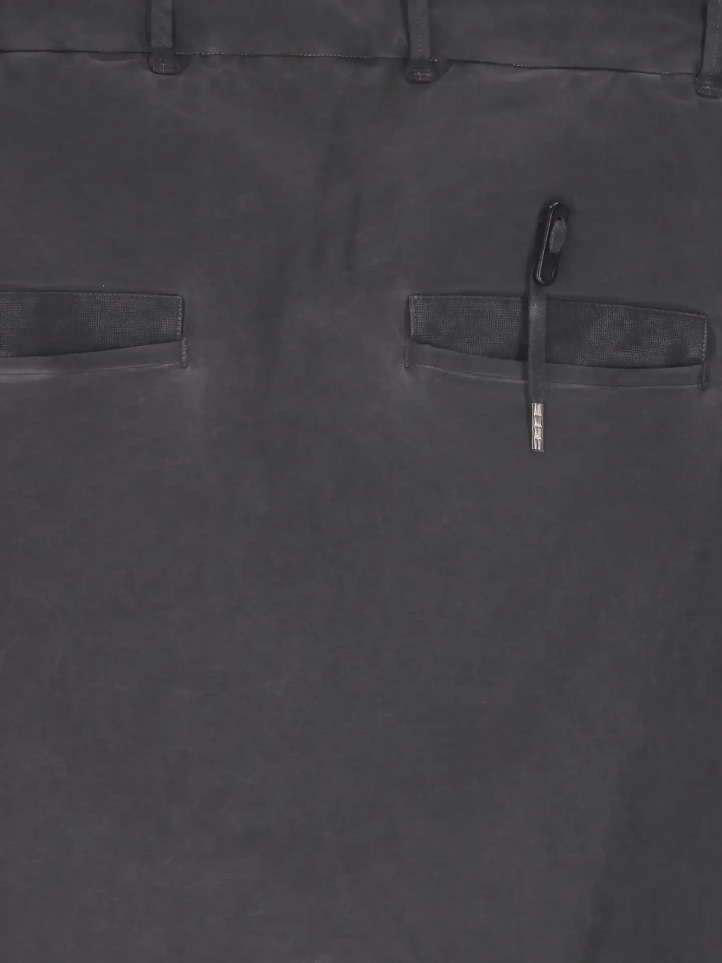 low-crotch tapered trousers