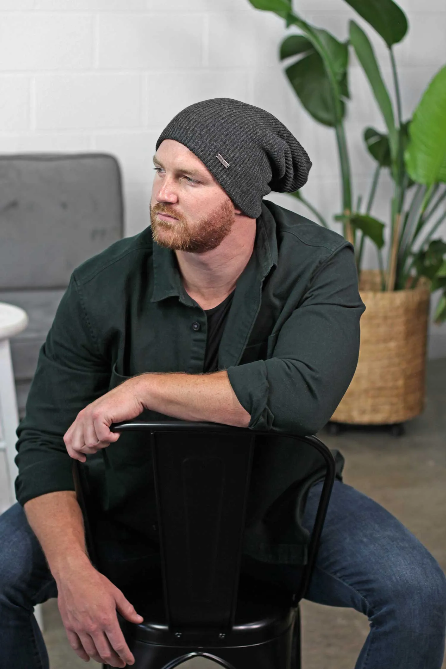 Mens Slouchy Beanie - The Forte XL