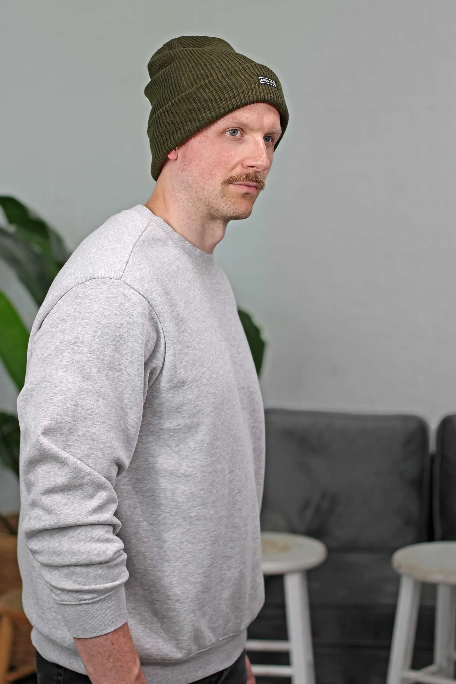 Mens Slouchy Beanie - The Forte XL