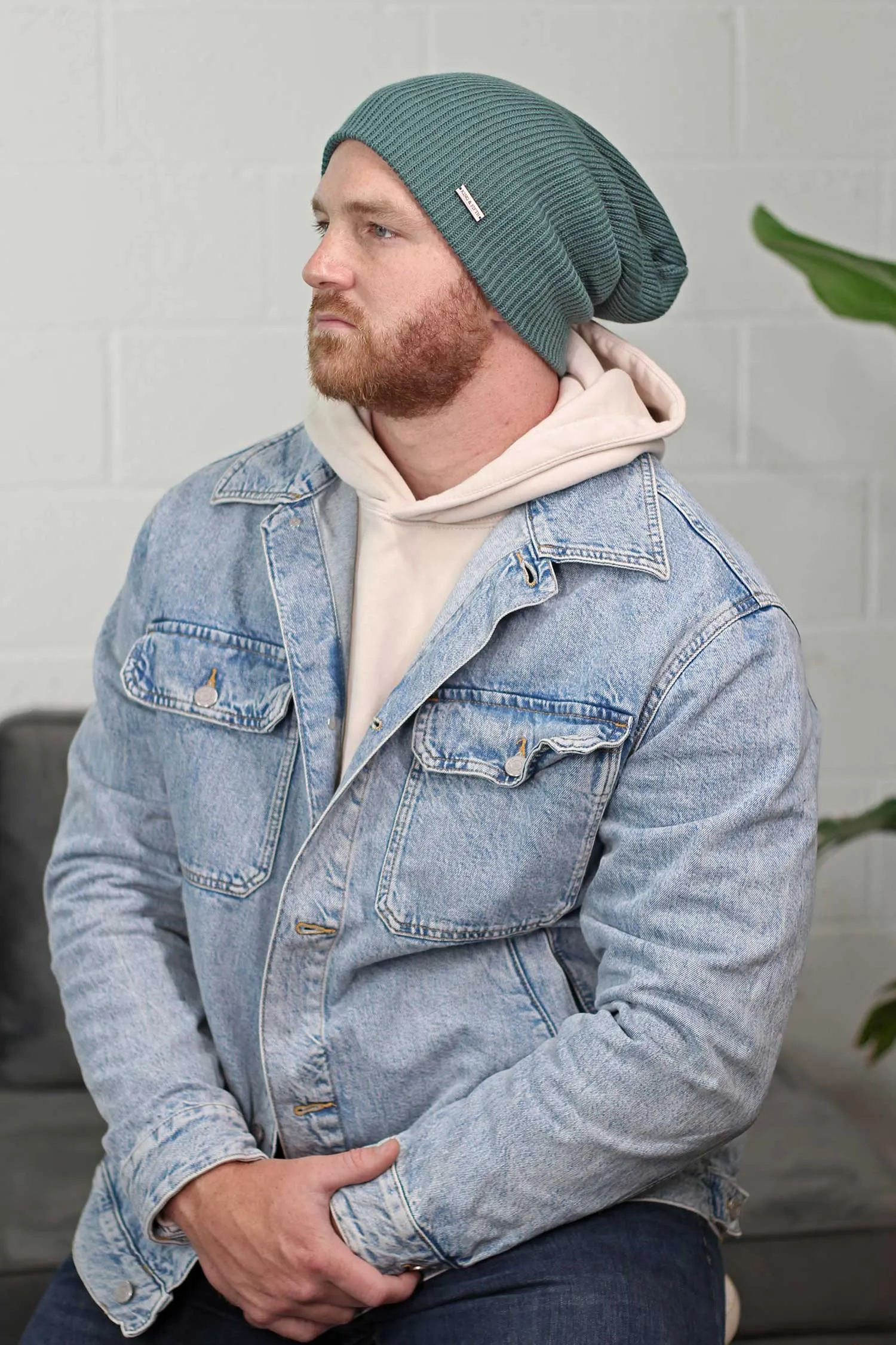 Mens Slouchy Beanie - The Forte XL