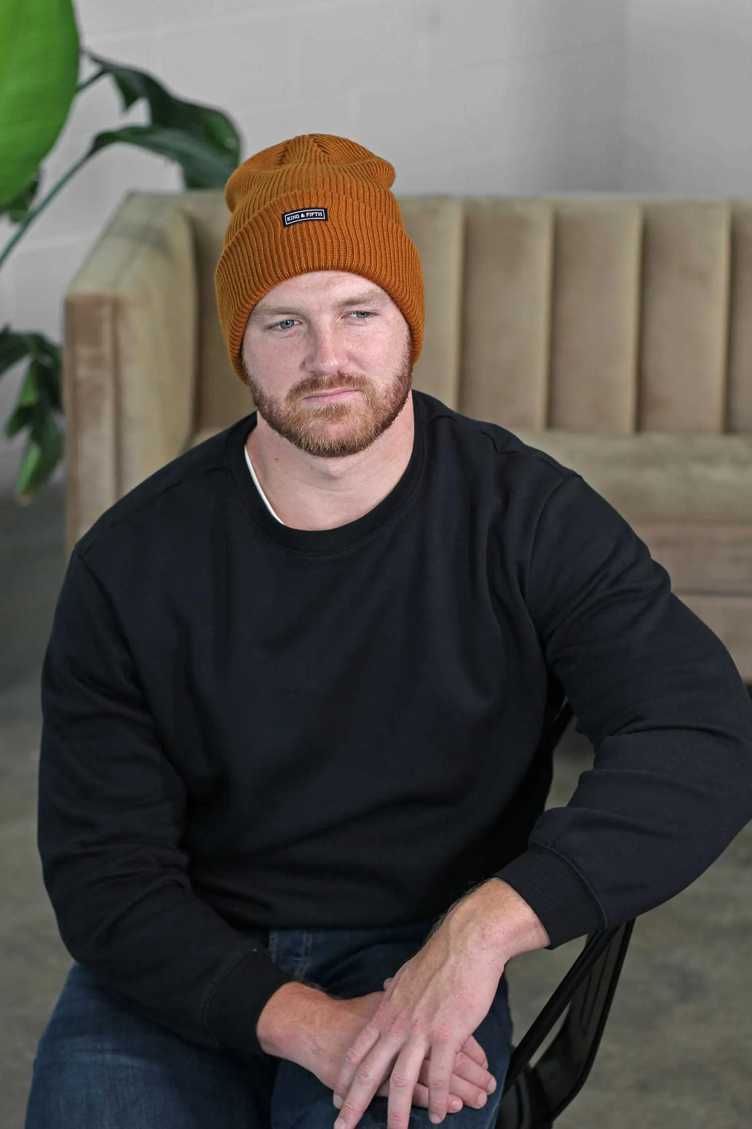 Mens Slouchy Beanie - The Forte XL