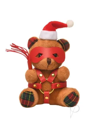 Ms Holiday Bondage Bear Keychain Brn