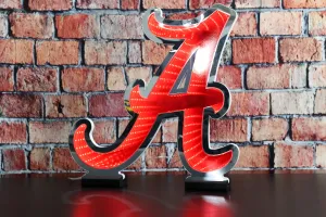 NCAA LED Infinity Logo Light - Alabama Crimson Tide