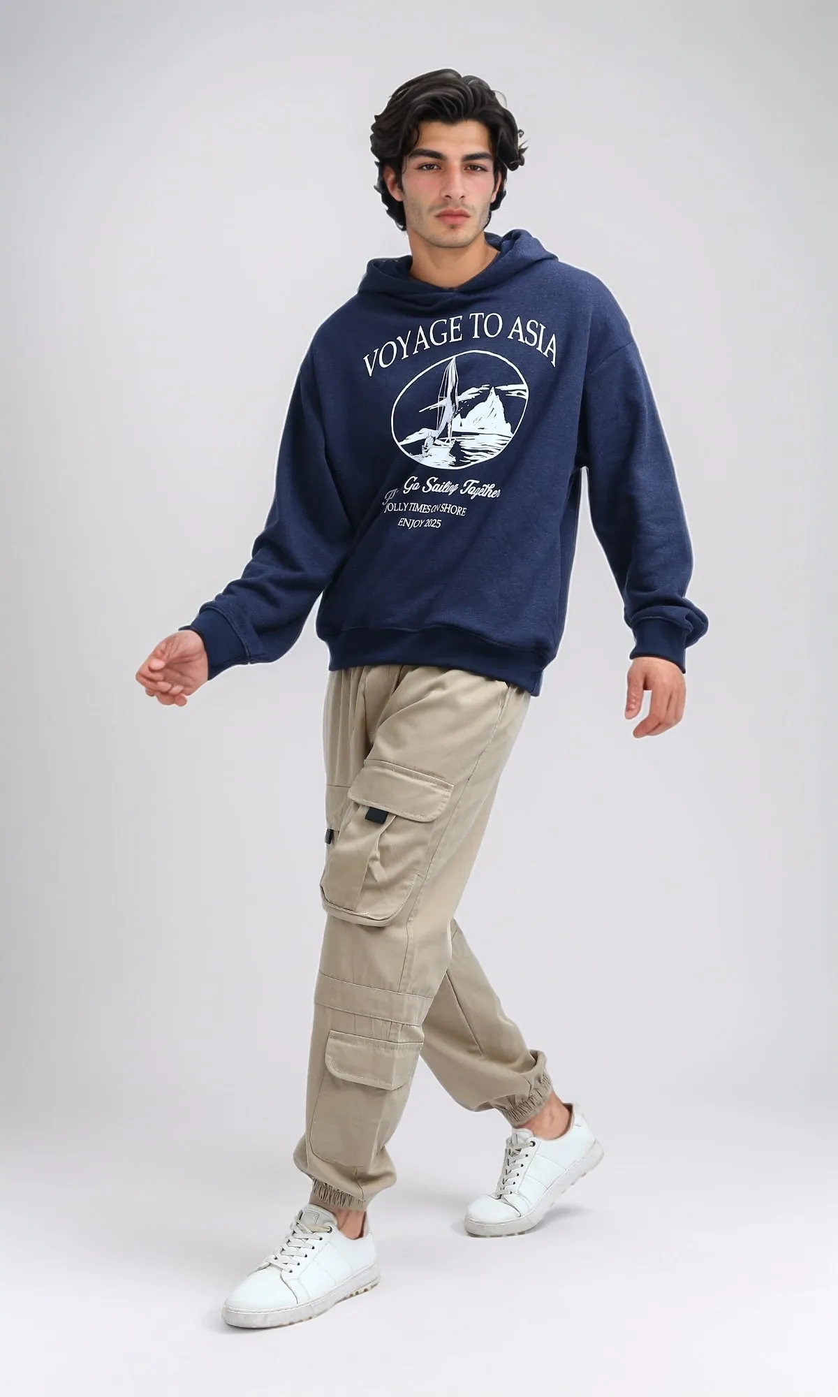 O191958 - Solid Black Cargo With Black Drawstring
