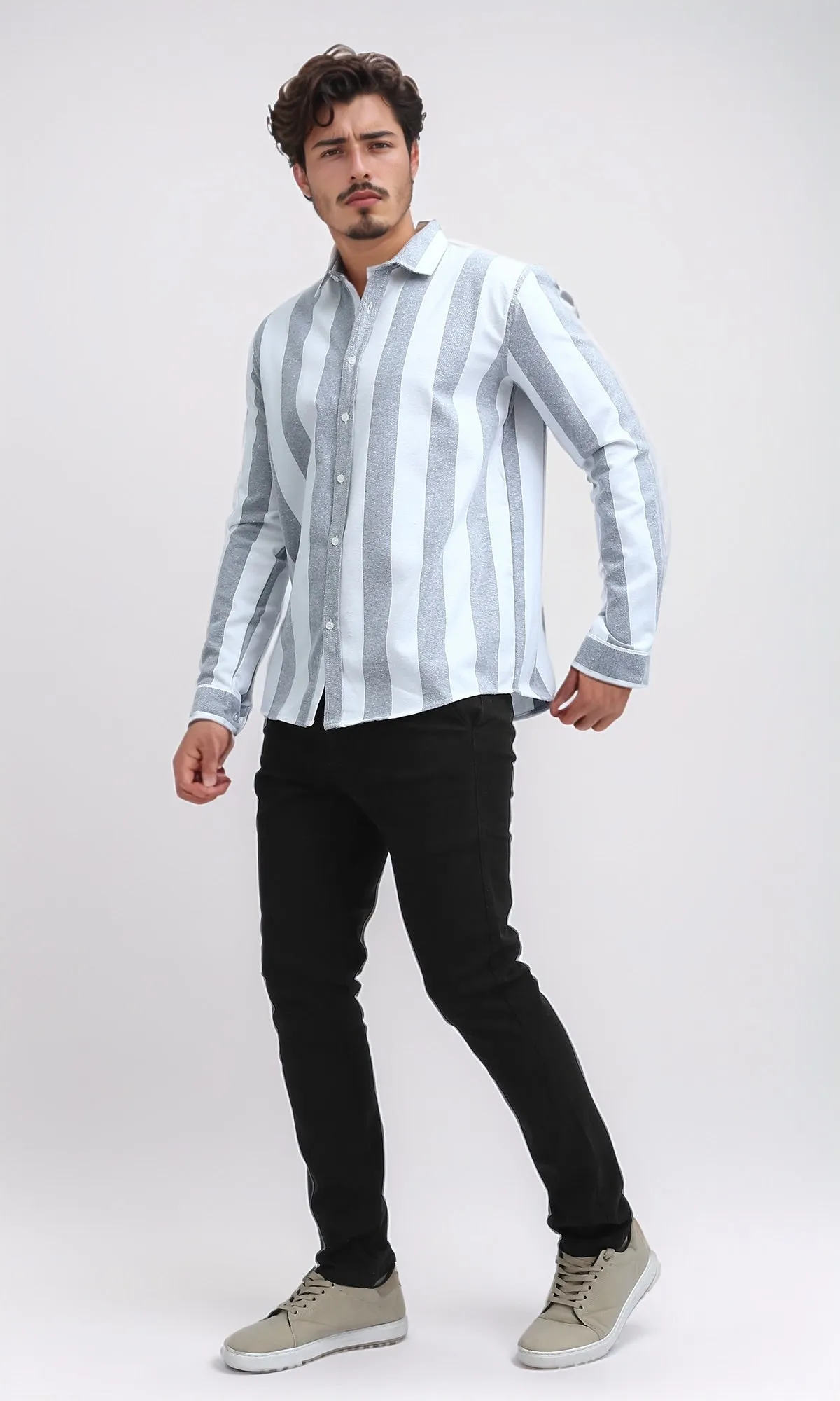 O201044 - Regular Fit Gabardine Pants - Black