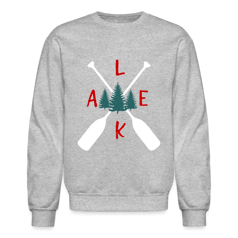 Oar Design Crewneck Lake Sweatshirt, Unisex