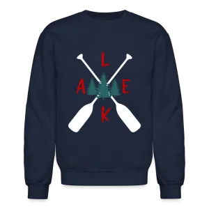 Oar Design Crewneck Lake Sweatshirt, Unisex