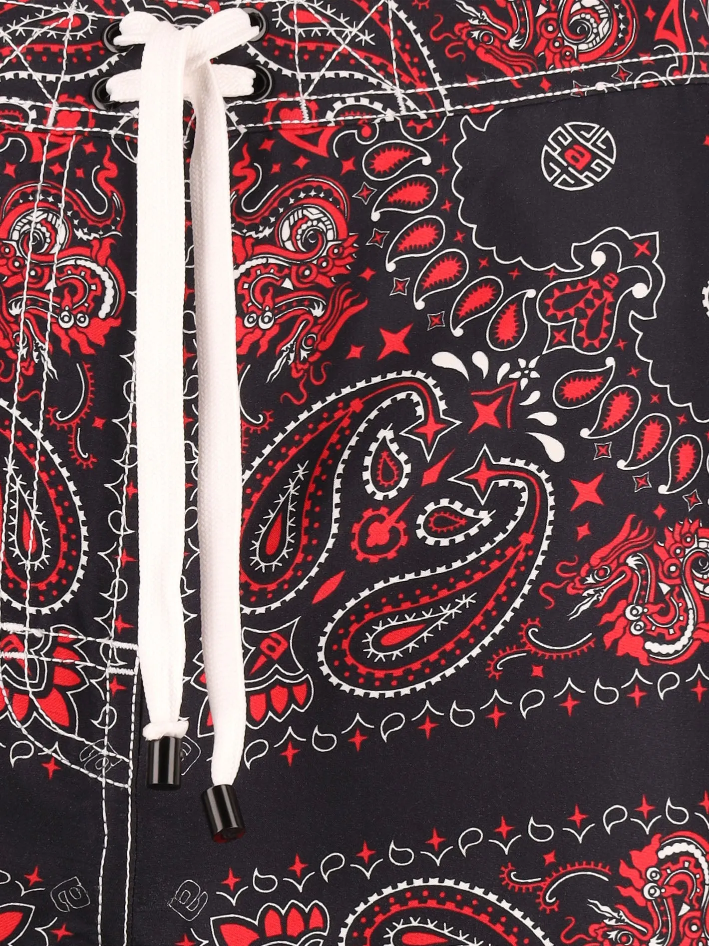 paisley-print wide-leg trousers
