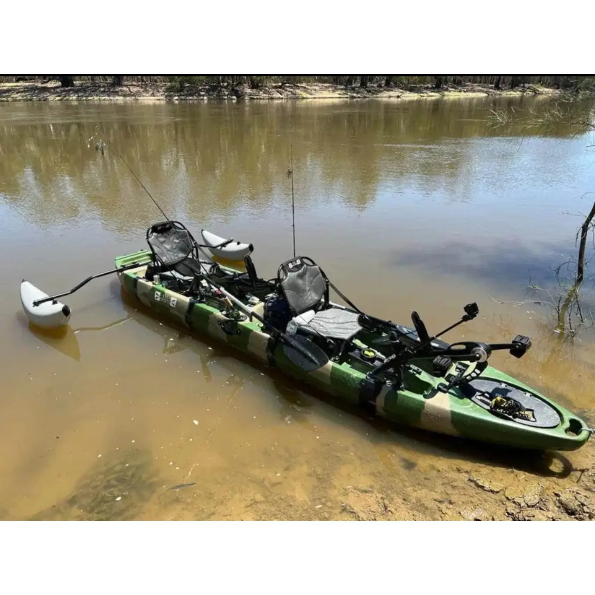 Pedal Pro Fish Tandem - 4.3m Pedal-Powered Fishing Kayak