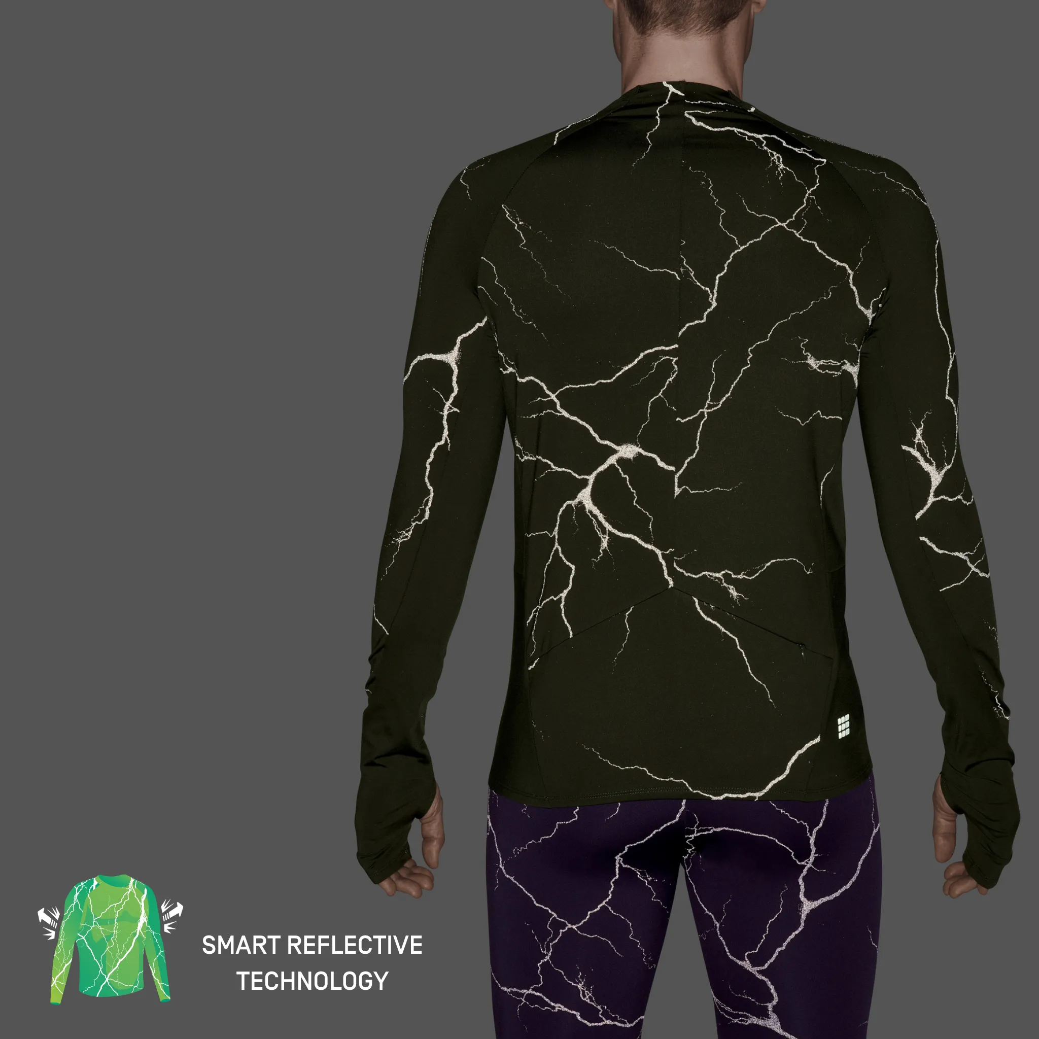 Reflective Long Sleeve Shirt, Men