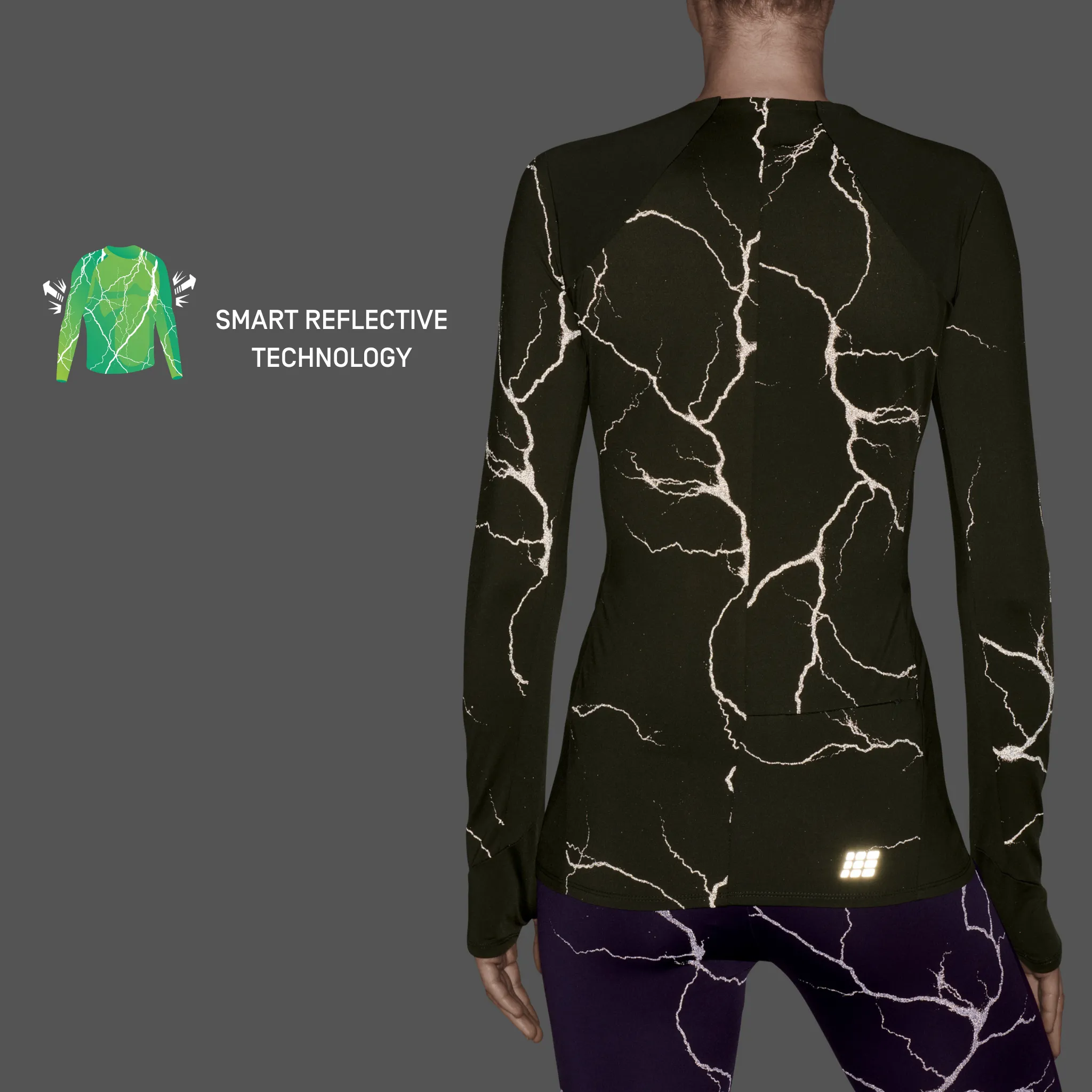Reflective Long Sleeve Shirt, Women