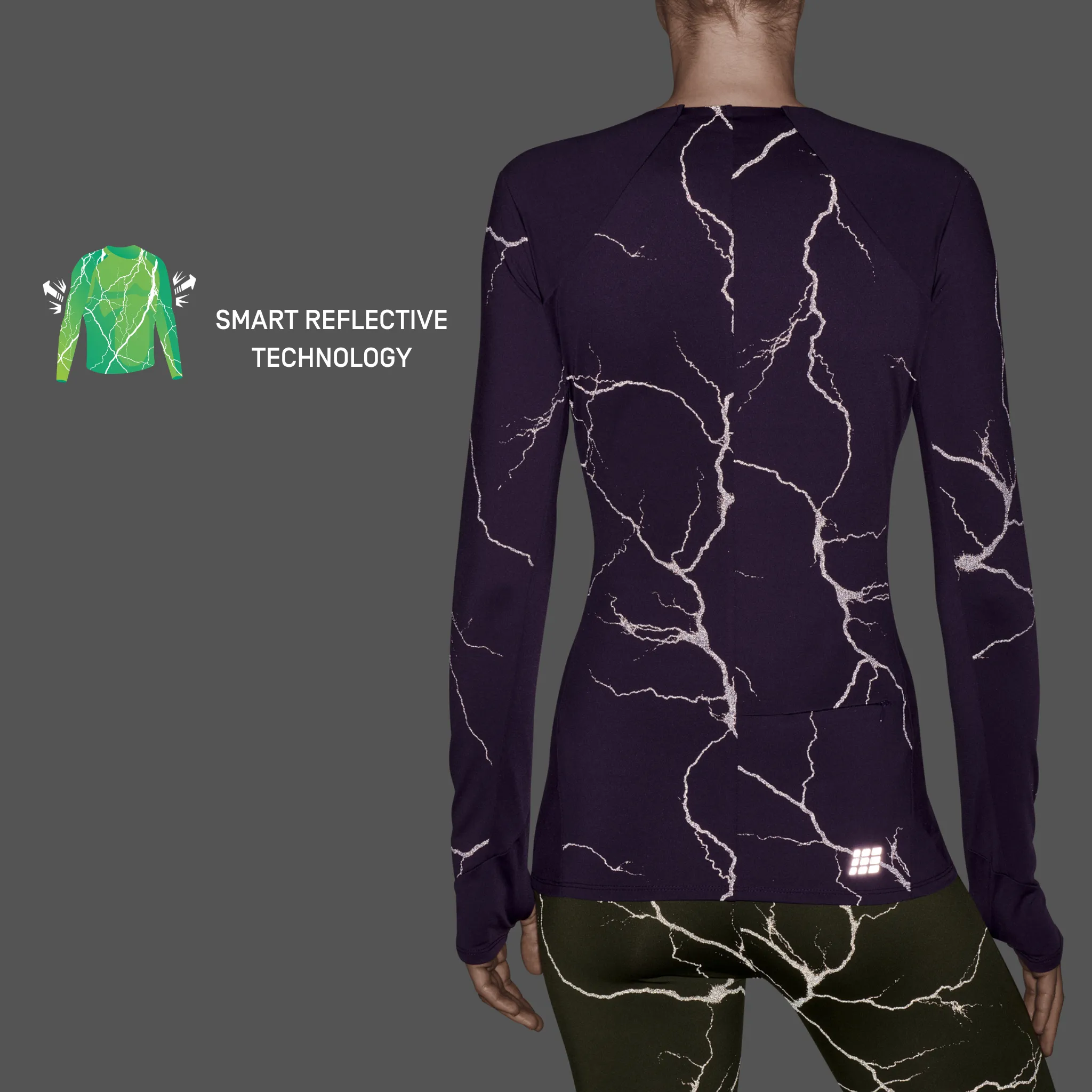 Reflective Long Sleeve Shirt, Women